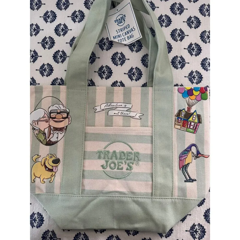 Disney UP Carl Ellie Kevin  Custom Made Trader Joes Mini Tote